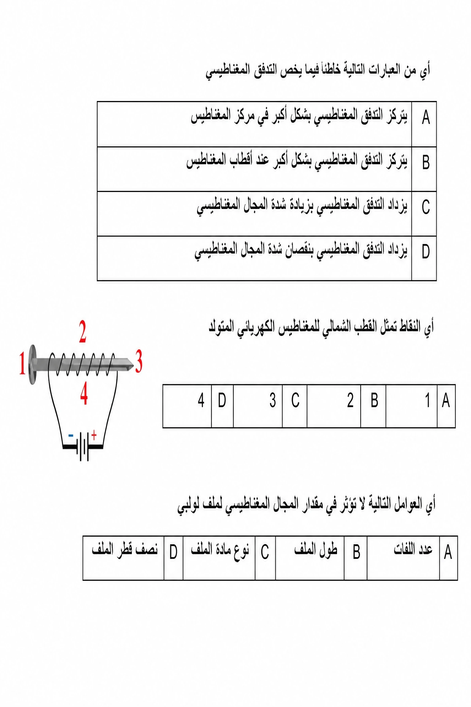 الصف 12 المسار العام الفيزياء عام 2025 الفصل الدراسي الثالث النموذج الثاني — صور أسئلة واختبارات تدريبية في مِسبار، صفحة 55، صورة ورقة تدريبية قابلة للمراجعة للطلاب في الإمارات