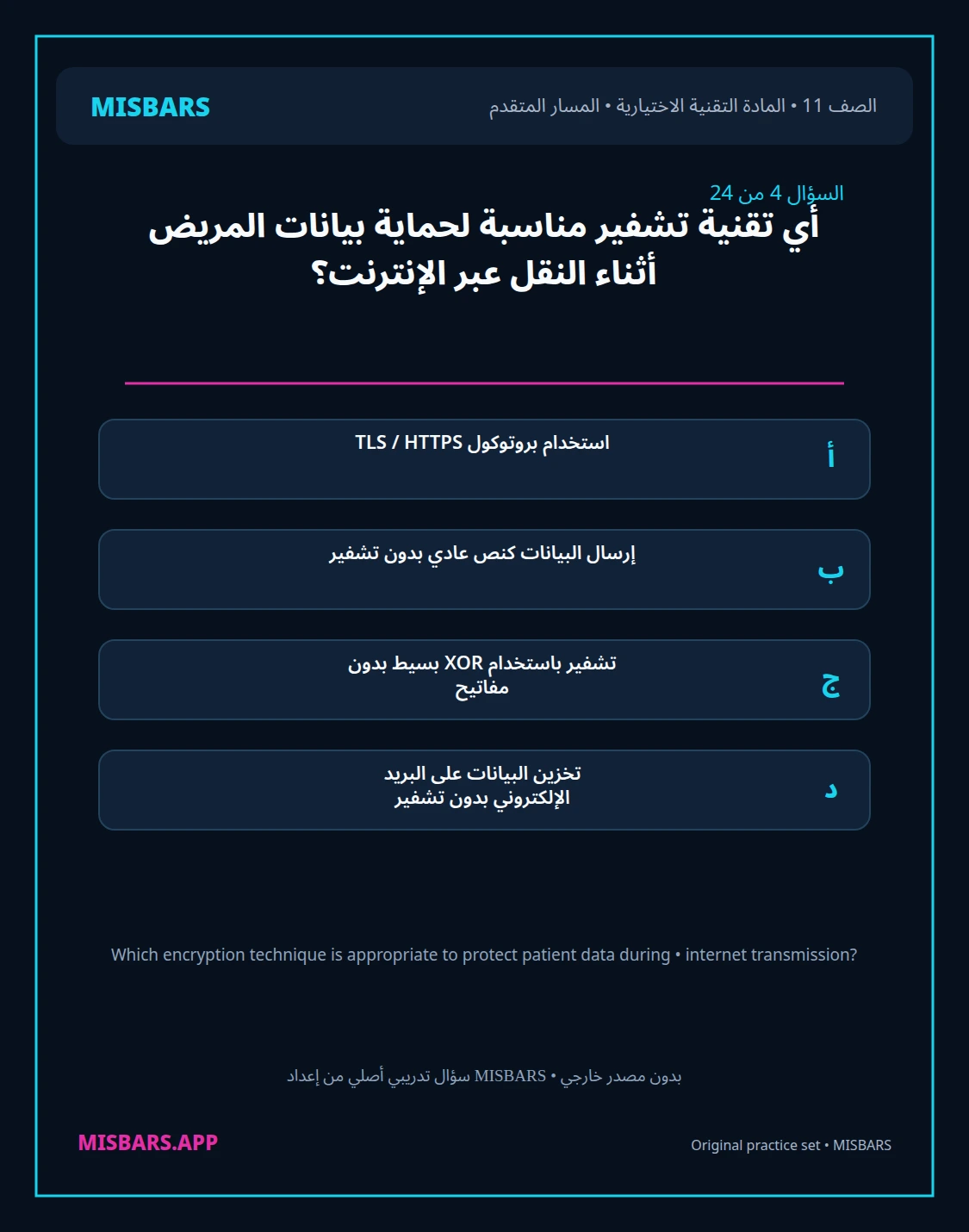 misbars من إعداد مِسبار المسار المتقدم الصف 11 المادة الاختيارية التقنية elective الفصل الدراسي الأول — صور أسئلة واختبارات تدريبية في مِسبار، صفحة 05، صورة ورقة تدريبية قابلة للمراجعة للطلاب في الإمارات