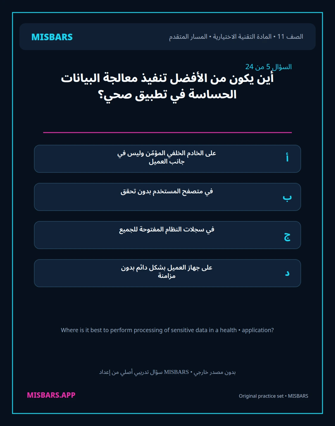 misbars من إعداد مِسبار المسار المتقدم الصف 11 المادة الاختيارية التقنية elective الفصل الدراسي الأول — صور أسئلة واختبارات تدريبية في مِسبار، صفحة 06، صورة ورقة تدريبية قابلة للمراجعة للطلاب في الإمارات