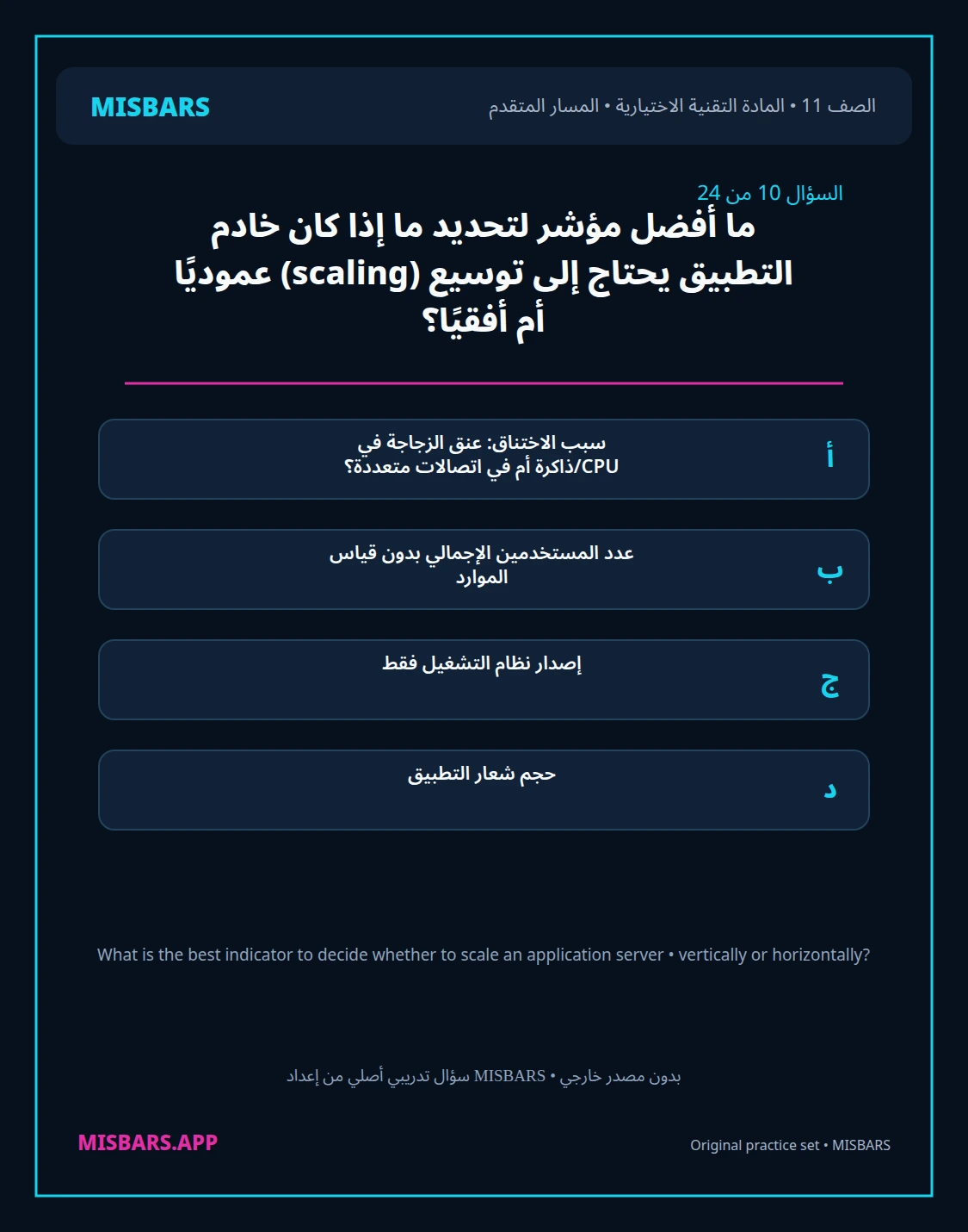 misbars من إعداد مِسبار المسار المتقدم الصف 11 المادة الاختيارية التقنية elective الفصل الدراسي الأول — صور أسئلة واختبارات تدريبية في مِسبار، صفحة 11، صورة ورقة تدريبية قابلة للمراجعة للطلاب في الإمارات