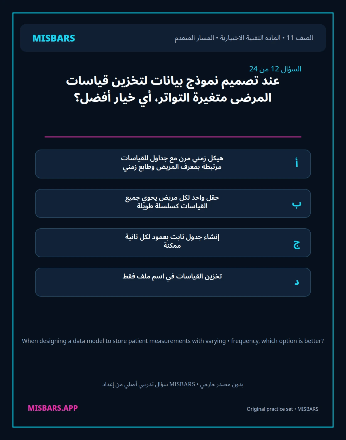 misbars من إعداد مِسبار المسار المتقدم الصف 11 المادة الاختيارية التقنية elective الفصل الدراسي الأول — صور أسئلة واختبارات تدريبية في مِسبار، صفحة 13، صورة ورقة تدريبية قابلة للمراجعة للطلاب في الإمارات