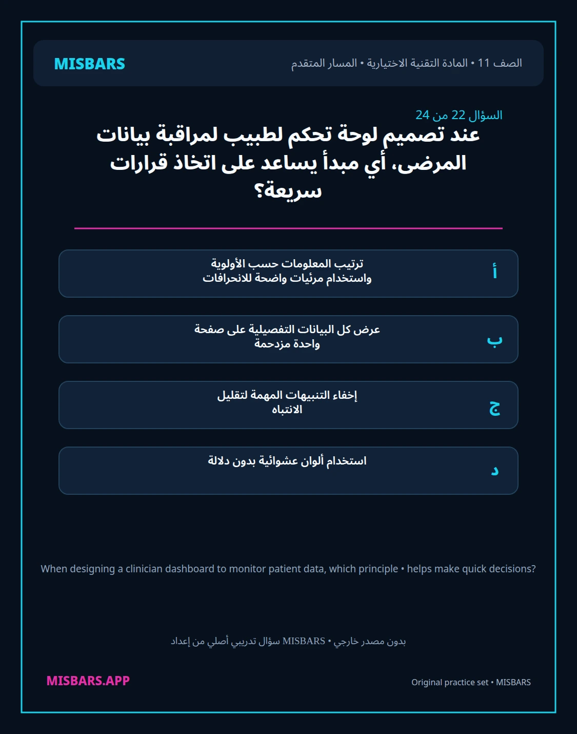 misbars من إعداد مِسبار المسار المتقدم الصف 11 المادة الاختيارية التقنية elective الفصل الدراسي الأول — صور أسئلة واختبارات تدريبية في مِسبار، صفحة 23، صورة ورقة تدريبية قابلة للمراجعة للطلاب في الإمارات