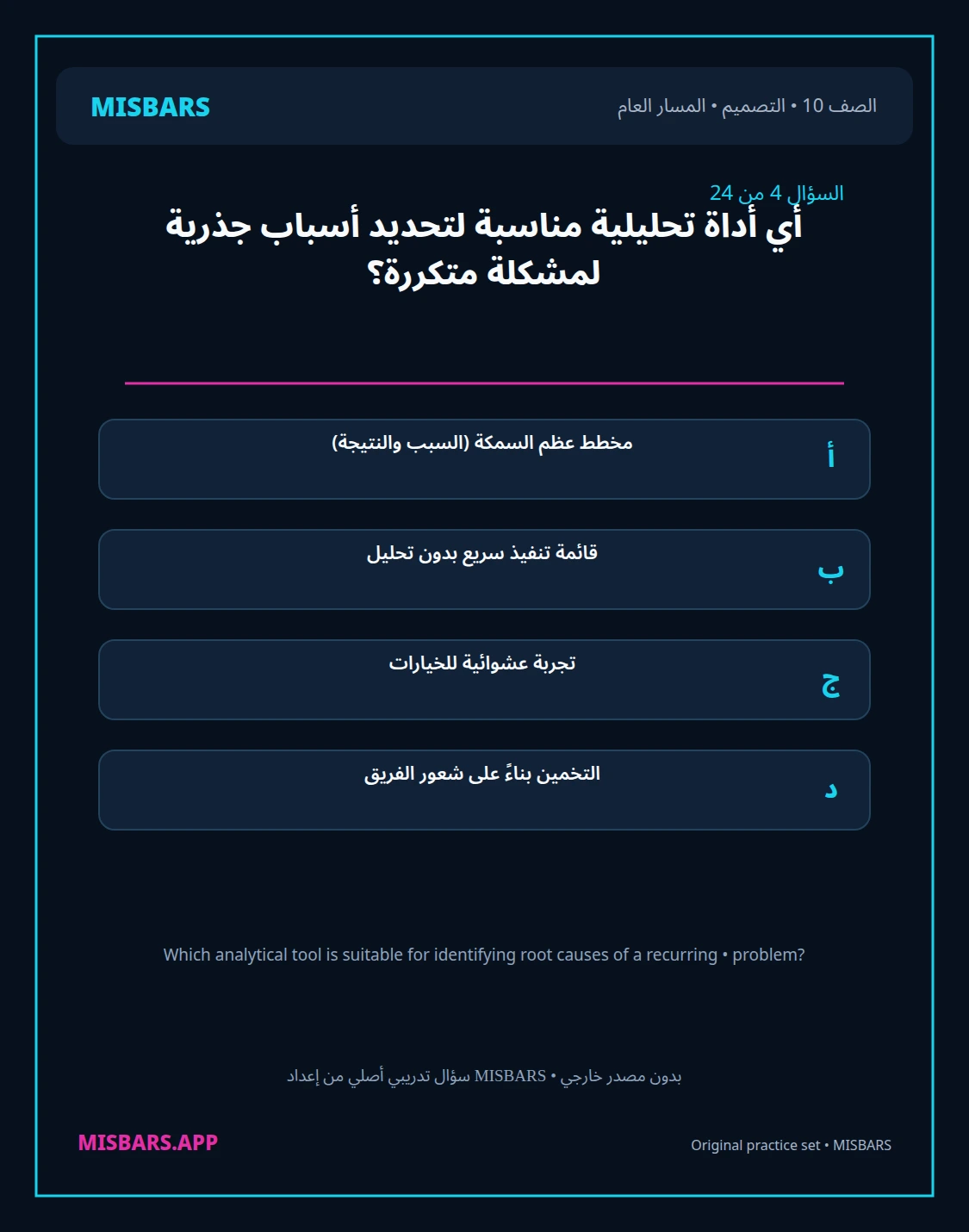 misbars من إعداد مِسبار المسار العام الصف 10 التصميم الفصل الدراسي الأول — صور أسئلة واختبارات تدريبية في مِسبار، صفحة 05، صورة ورقة تدريبية قابلة للمراجعة للطلاب في الإمارات