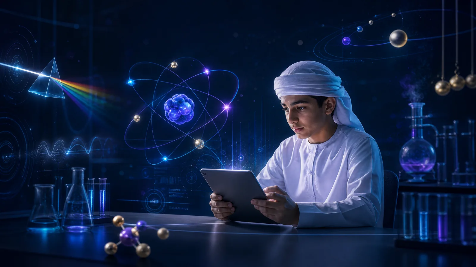 تدريب الفيزياء والأسئلة التفاعلية عبر منصة مِسبار